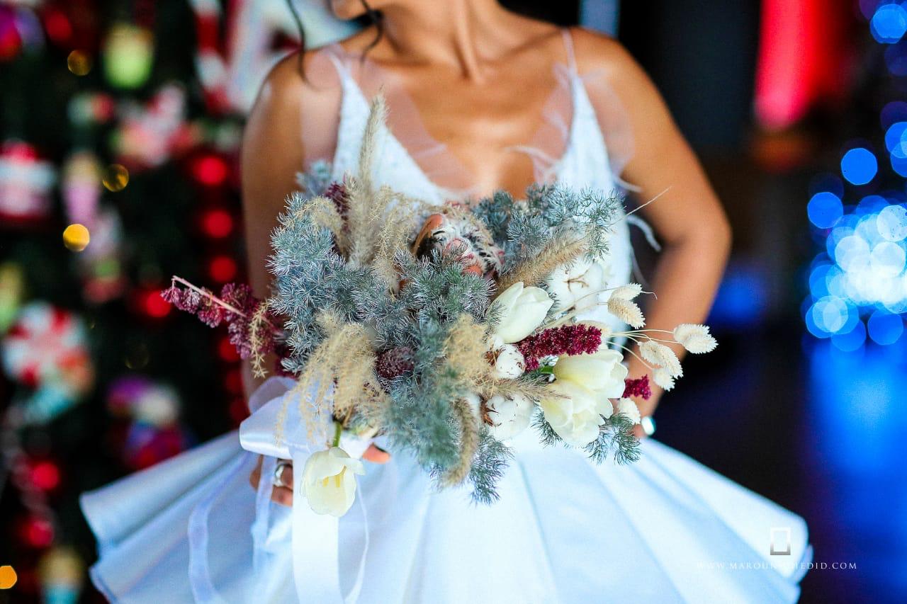 Bridal Bouquet – wedding floral design by Les Trois Fleurs, Lebanon