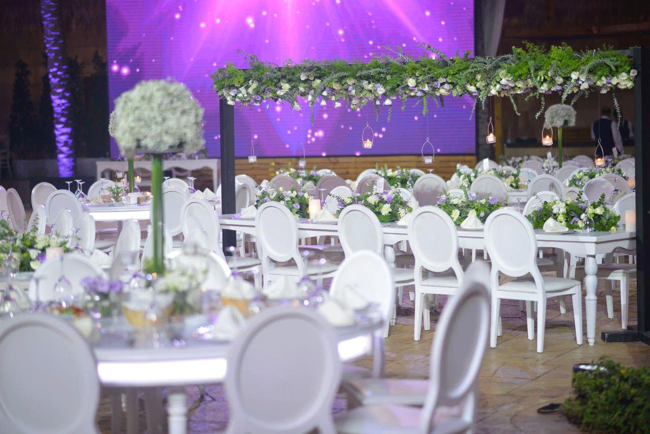 Ceremony – wedding floral design by Les Trois Fleurs, Lebanon